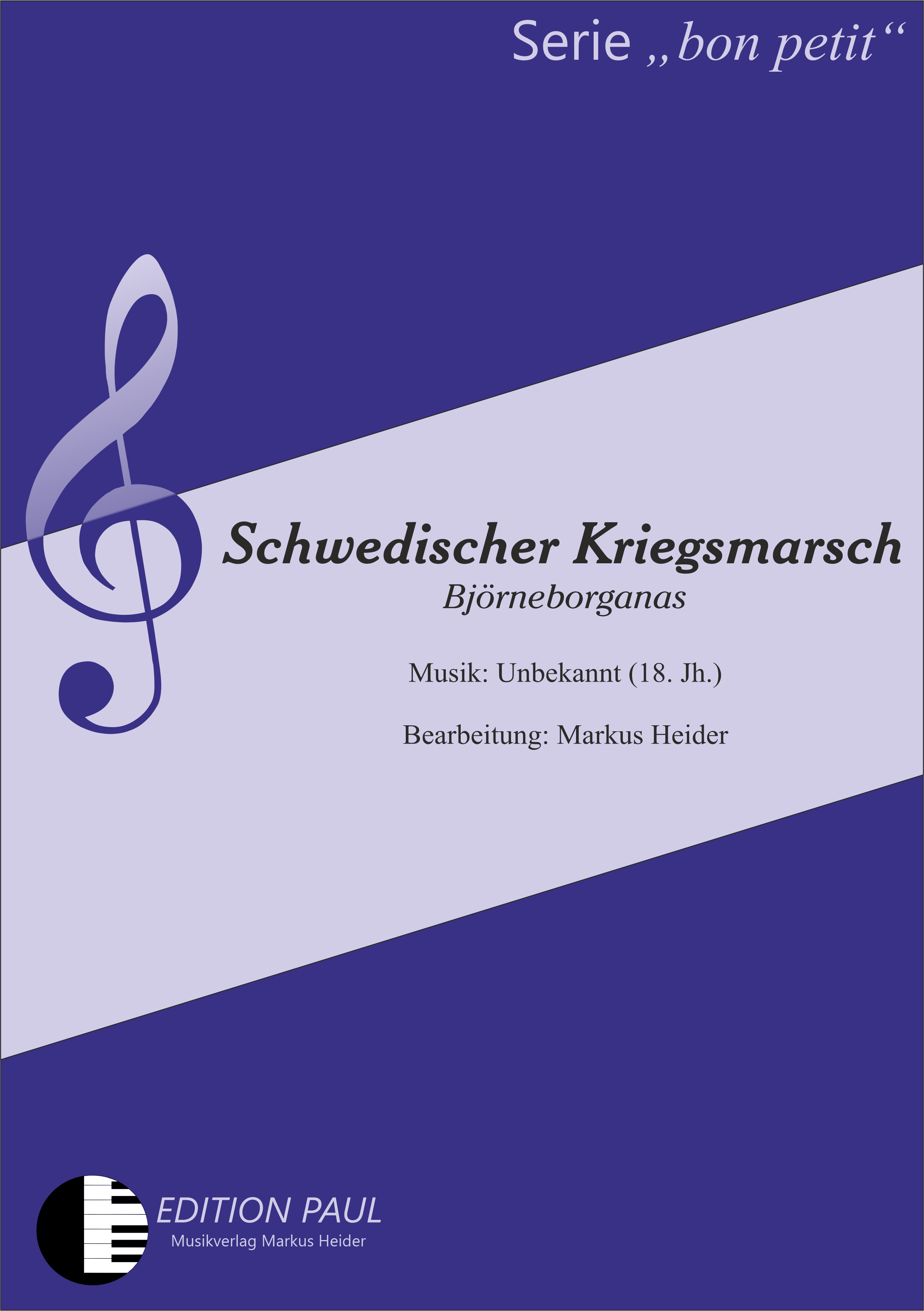 Deckblatt Schwedischer Kriegsmarsch A3